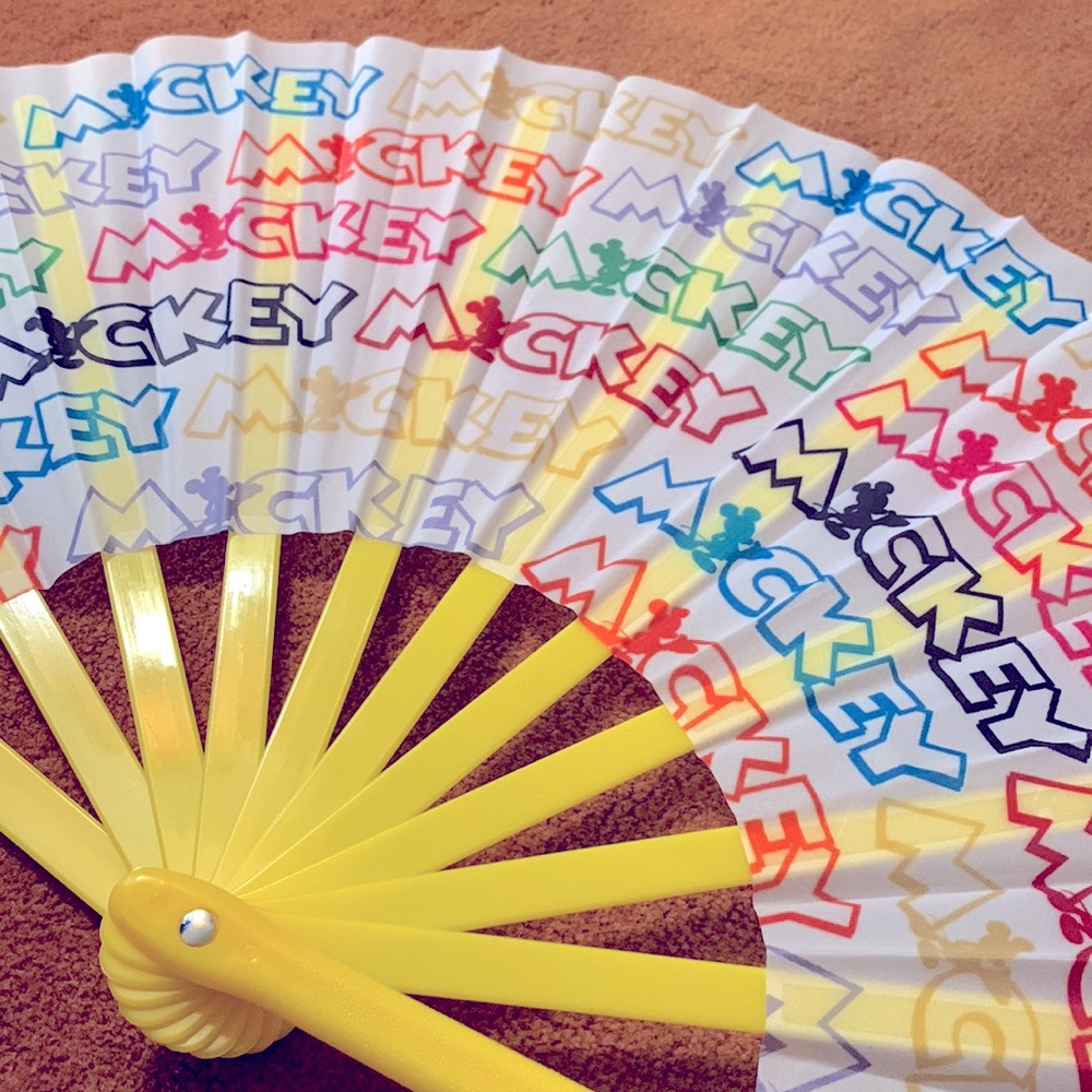 Mickey Mouse Disney folding fan large